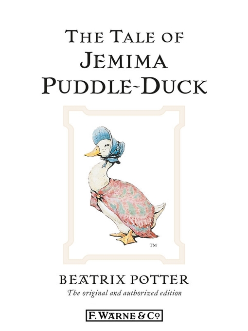 Title details for The Tale of Jemima Puddle-Duck by Beatrix Potter - Wait list